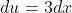 du=3dx