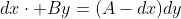 dx\cdot By=(A-dx)dy