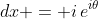 dx = i\,e^{i\theta}