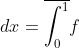 \overline{\int_0^1}g\;dx=\overline{\int_0^1}f\;dx=  \frac{1}{2}