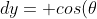 dy= cos(\theta)d\theta