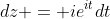 dz = ie^{it}dt