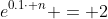 e^{0.1\cdot n} = 2