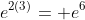 e^{2(3)}= e^6