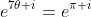 e^{7\theta i}=e^{\pi i}