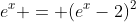 e^x = (e^x-2)^2