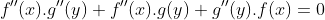 f''(x).g''(y)+f''(x).g(y)+g''(y).f(x)=0
