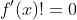 f'(x)!=0