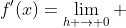 f'(x)=\lim_{h \to 0} ~ \frac{f(x)g(h)+f(h)g(x)-f(x)}{h}