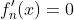 f'_n(x)=0