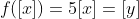 f([x])=5[x]=[y]