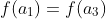 f(a_{1})=f(a_{3})