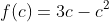 f(c)=3c-c^2