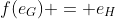 f(e_G) = e_H