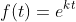 f(t)=e^{kt}