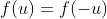 f(u)=f(-u)