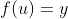 f(u)=y