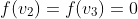 f(v_2)=f(v_3)=0