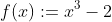 f(x):=x^3-2