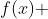f(x) ~~=~~ 5~g(x) ~~+~~ 3~h(x)