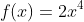 f(x)=2x^4