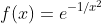 f(x)=e^{-1/x^2}