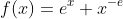 f(x)=e^x x^{-e}