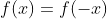 f(x)=f(-x)