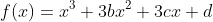 f(x)=x^3+3bx^2+3cx+d
