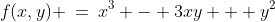 f(x,y) \:=\:x^3 - 3xy + y^2