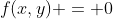 f(x,y) = 0