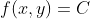 f(x,y)=C