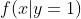 f(x|y=1)