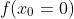 f(x_{0}=0)