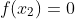 f(x_2)=0