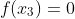 f(x_3)=0