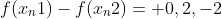 f(x_n1)-f(x_n2)= {0,2,-2}