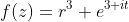 f(z)=r^3 e^{3 it}