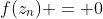 f(z_n) = 0