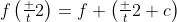 f\left(\tfrac t2\right)=f \left(\tfrac t2+c\right)