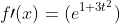f\prime(x)=(e^{1+3t^{2}})