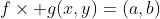 f\times g(x,y)=(a,b)