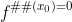 f^{�}(x_{0})=0