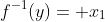 f^{-1}(y)= x_1