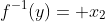 f^{-1}(y)= x_2