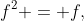 f^2 = f,