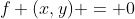 f (x,y) = 0