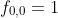 f_{0,0}=1