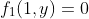 f_{1}(1,y)=0