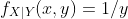 f_{X|Y}(x,y)=1/y